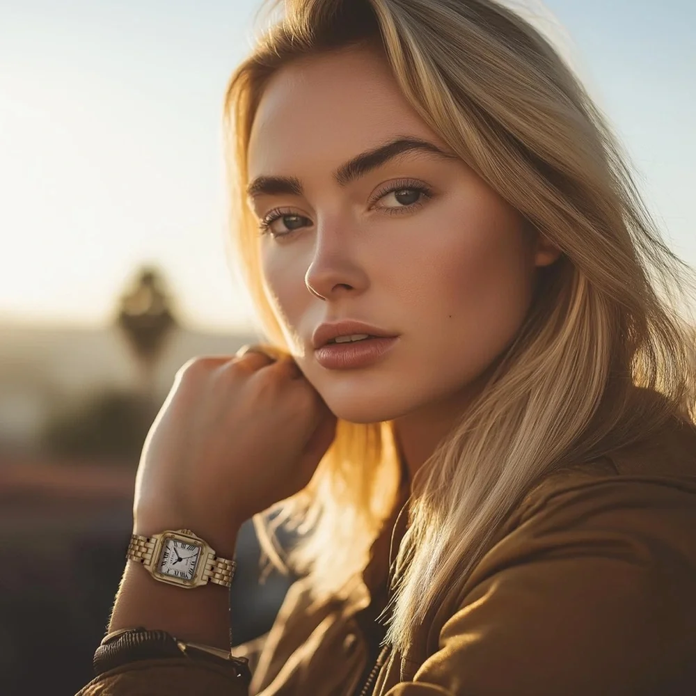 Panthere Classic Rectangle Stainless Steel
Gold Watch - Picture 9 of 15